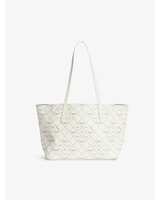 Sac Z Shopper Monogram Flash Zadig & Voltaire en coloris White