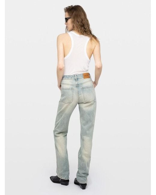 Zadig & Voltaire Gray Ete Jeans