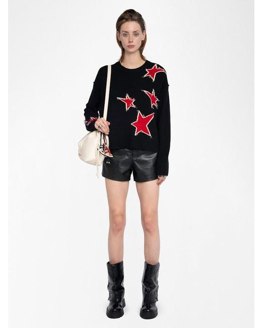 Zadig & Voltaire Black Markuz Jumper 100% Cashmere