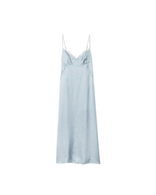 Zadig & Voltaire Blue Rialta Satin Dress