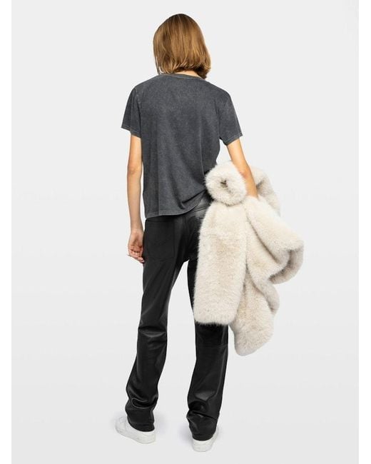 Zadig & Voltaire Gray Alys T-Shirt
