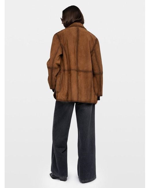 Zadig & Voltaire Brown Venezia Leather Jacket