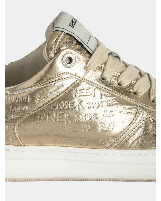 Zadig & Voltaire White Low-Top Wings Trainers