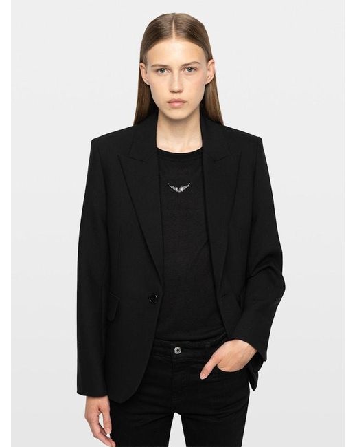 Zadig & Voltaire Black Vavy Blazer