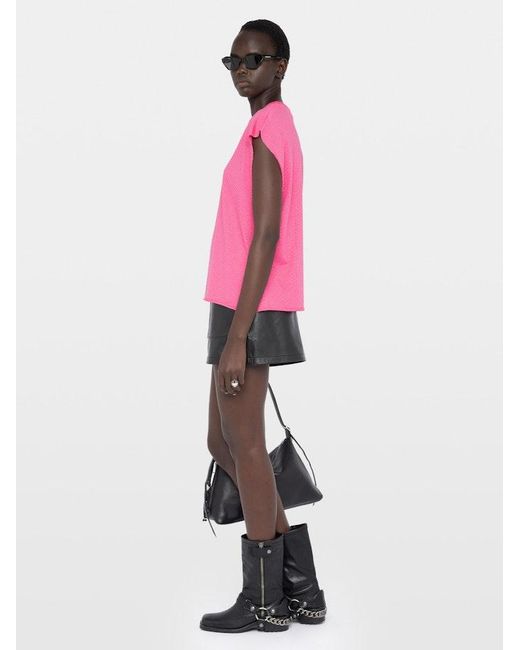 Zadig & Voltaire Pink Cloe Tank Top