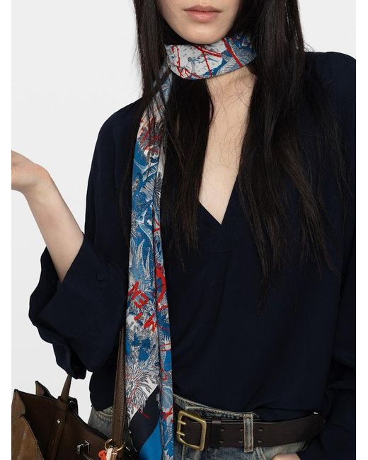 Zadig & Voltaire Blue Torny Tunic