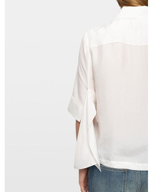 Zadig & Voltaire White Telmy Shirt 100% Silk