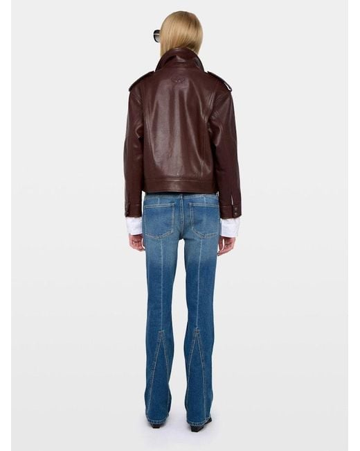 Zadig & Voltaire Brown Kimo Leather Jacket