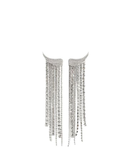 Zadig & Voltaire White Rock Node Drop Earrings