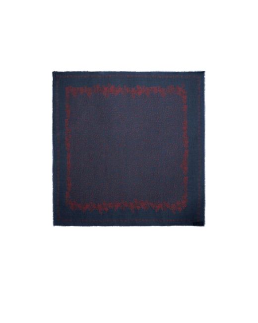 Zadig & Voltaire Blue Kerry Hearts Scarf 135