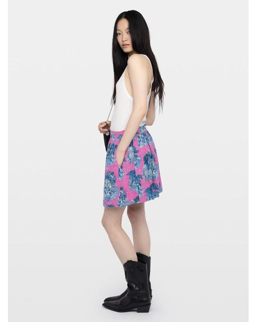 Zadig & Voltaire Purple Jadys Skirt