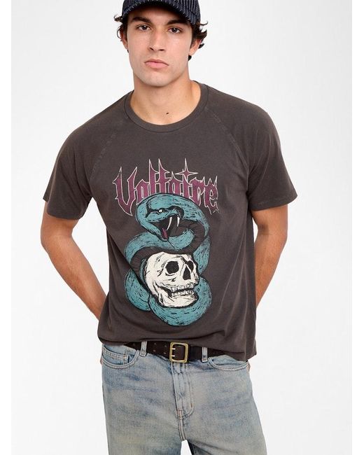 Zadig & Voltaire Black Torry T-Shirt for men