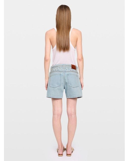 Zadig & Voltaire Blue Sadys Shorts
