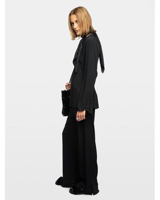 Zadig & Voltaire Black Turi Blouse