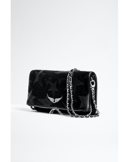 Pochette Rock Suede Patchwork Noir - Femme Zadig & Voltaire en coloris Noir  | Lyst