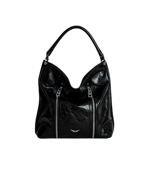 Zadig & Voltaire Black Sunny Hobo Bag