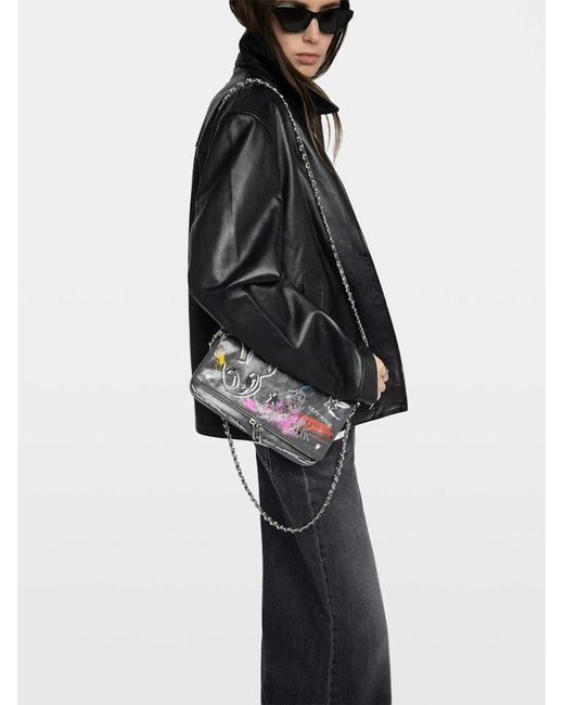 Zadig & Voltaire Gray Rock Humberto Clutch