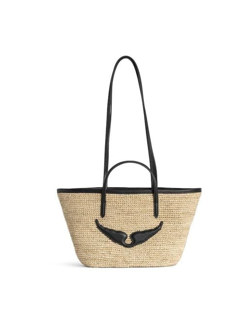 Zadig & Voltaire White Mini Wings Basket Bag