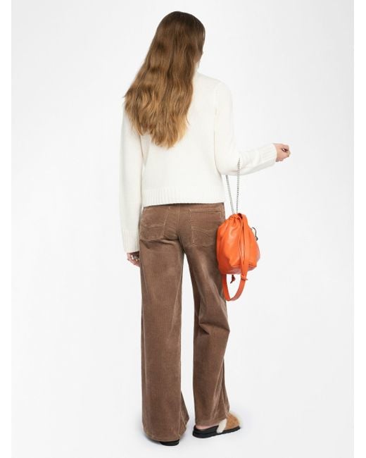 Pull Nalma 100% Cachemire Ecru Zadig & Voltaire en coloris Natural
