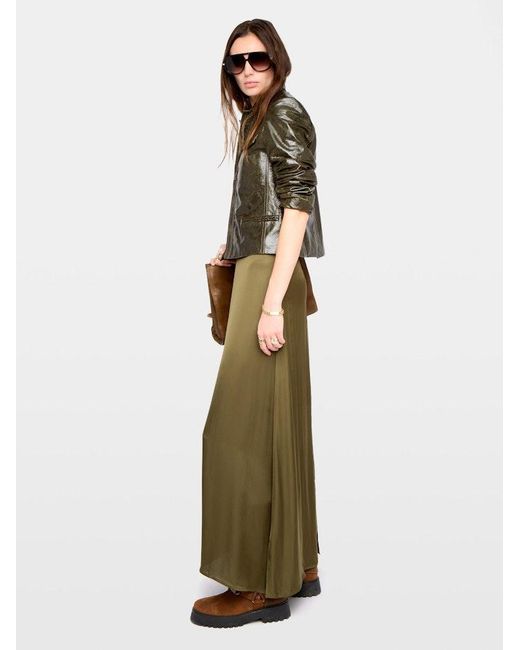 Zadig & Voltaire Multicolor Jimeno Satin Skirt