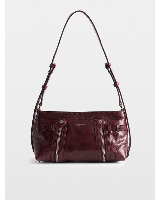 Zadig & Voltaire Purple Madison Mini Vintage Patent Bag