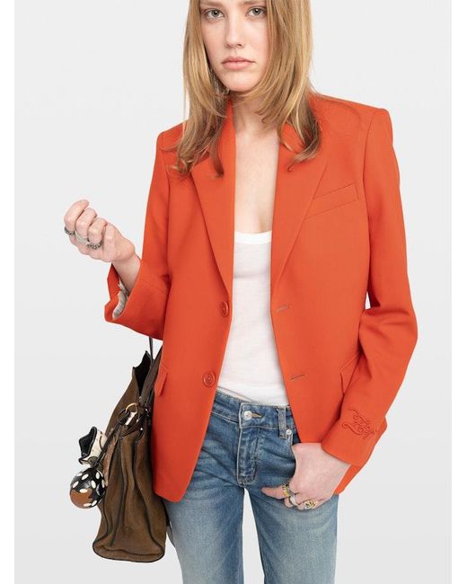 Zadig & Voltaire Orange Vanille Blazer