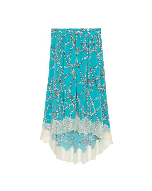 Zadig & Voltaire Blue Joslin Silk Skirt