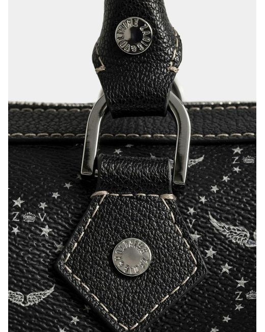 Zadig & Voltaire Black Sunny Medium Vibe Monogram Bag