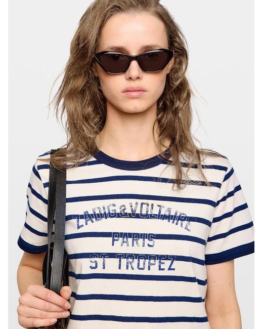Zadig & Voltaire Blue Woos T-Shirt