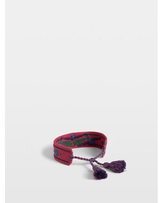 Zadig & Voltaire Purple Zadig Wings Woven Bracelet