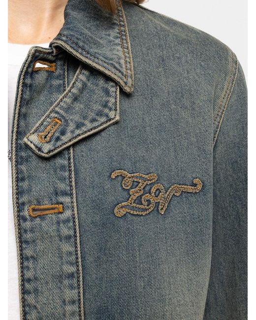 Zadig & Voltaire Blue Lessa Denim Jacket