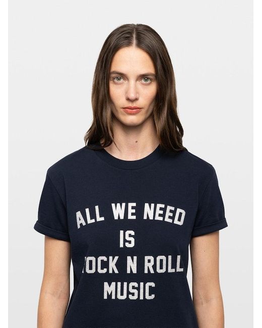 Zadig & Voltaire Blue Walko T-Shirt