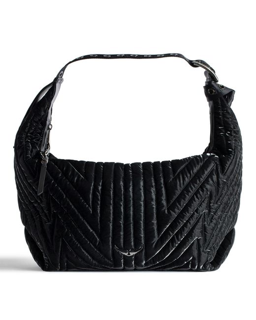 Sac le cecilia xl galactic matelassé Zadig & Voltaire en coloris Black