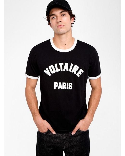 Zadig & Voltaire Black Woody T-Shirt for men