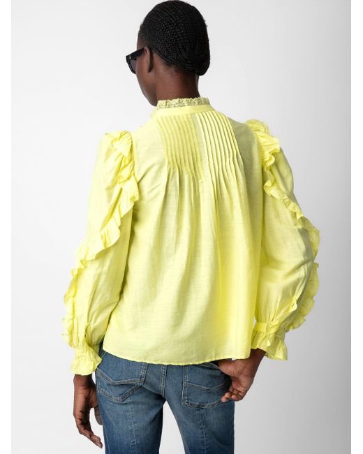 Zadig & Voltaire Yellow Timmy Blouse