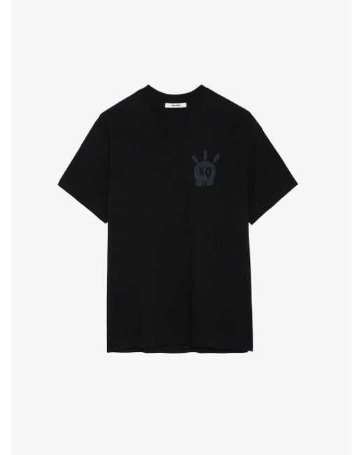 Zadig & Voltaire Black Teddy Skull T-shirt for men