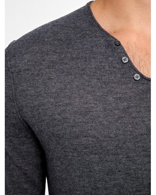 Zadig & Voltaire Blue Monastir Jumper 100% Cashmere for men