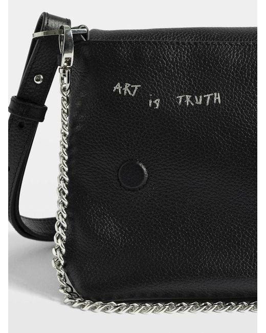 Zadig & Voltaire Black Rocky Ii Graffiti Bag