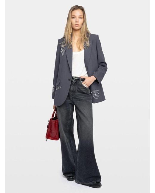 Zadig & Voltaire Blue Vival Blazer