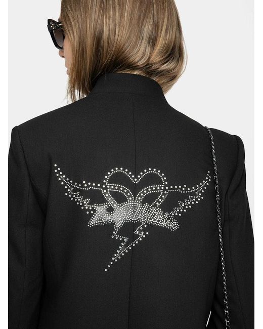 Zadig & Voltaire Black Verysa Blazer