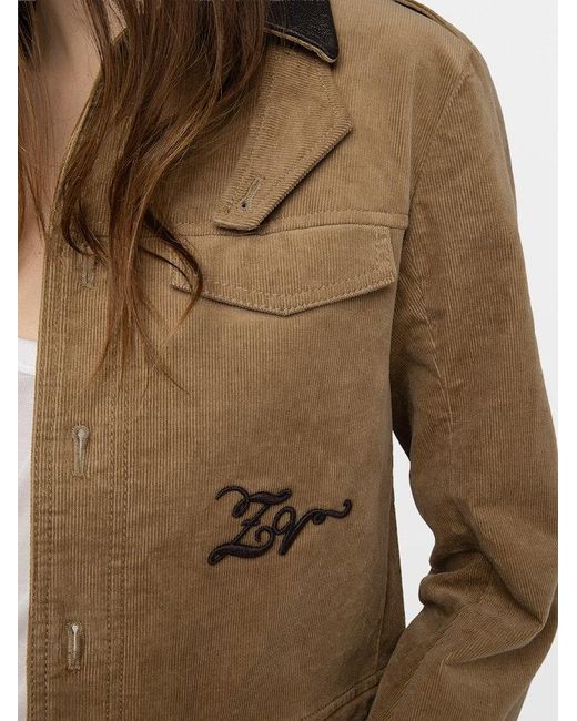 Zadig & Voltaire Brown Veram Jacket