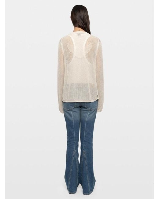 Zadig & Voltaire White Mandala Jumper