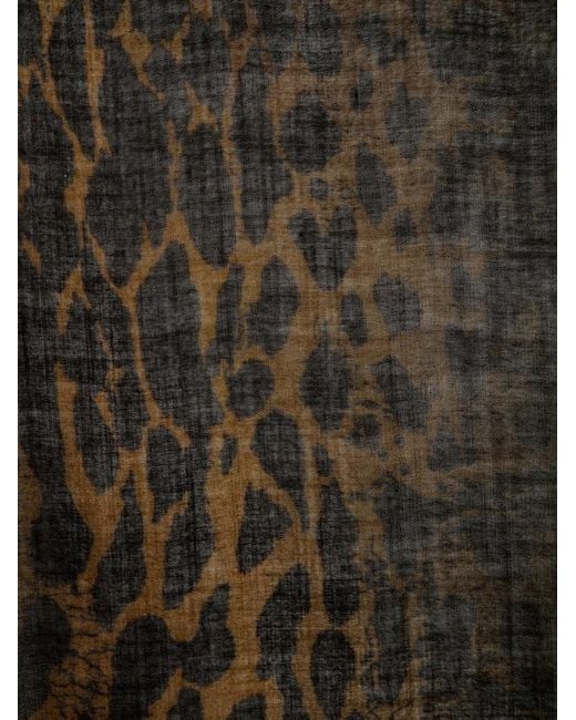 Zadig & Voltaire Brown Judy Leopard Scarf