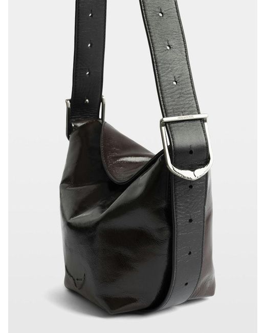 Zadig & Voltaire Black Baby Jane Vintage Patent Bag