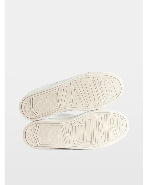 Zadig & Voltaire Natural Low-Top Fly On Trainers