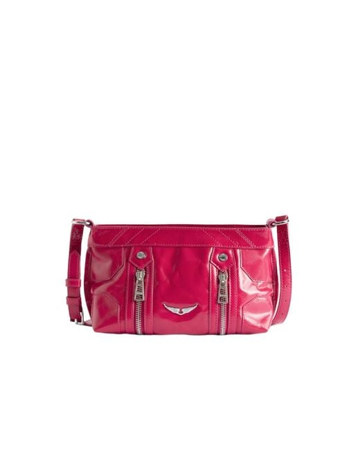 Zadig & Voltaire Pink Sunny Mood Vintage Patent Bag