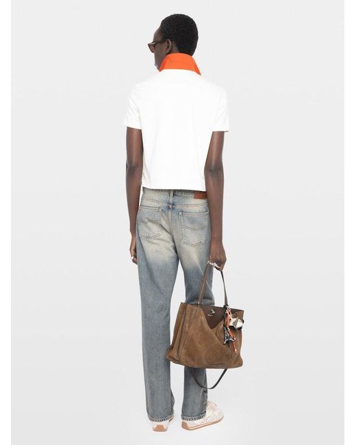 Zadig & Voltaire White Mirta Polo