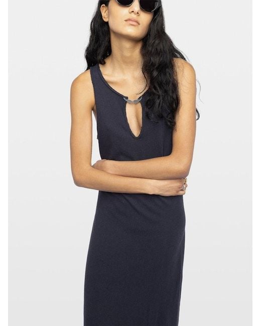 Zadig & Voltaire Blue Dress Tiffania