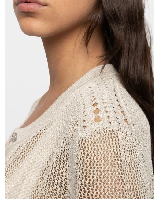 Zadig & Voltaire White Mandala Jumper