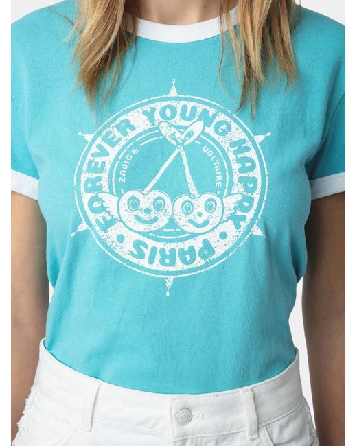 Zadig & Voltaire Blue Walk Insignia T-shirt